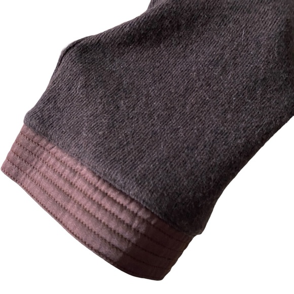 Vintage 80s Givenchy Couture Sz 42 Wool Cashmere Button Front Hoodie Sweater - Picture 6 of 11